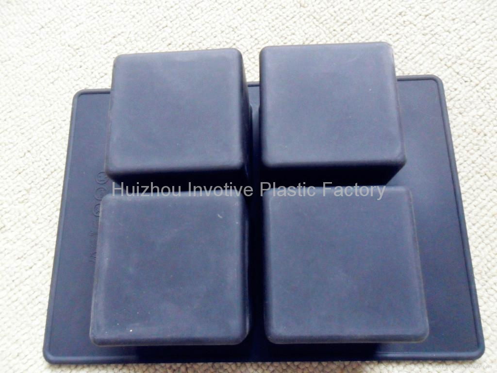 Square  Shape Silicone Ice Cube Tray  2