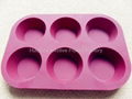 6 Holes Cake  Molds Silicon Sale SC-009 1