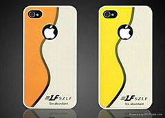 S line flexiable pattern mix color case plastic cover case for Iphone4 4S