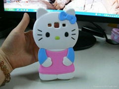 Silicone HKT phone cover case for iphone4