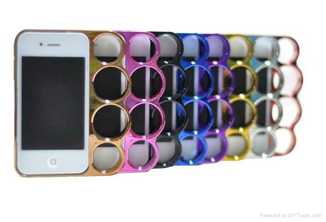 Plating Five ring Back Case Cover for iPhone4 4s 