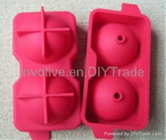 2 Cups silicone ice tray 