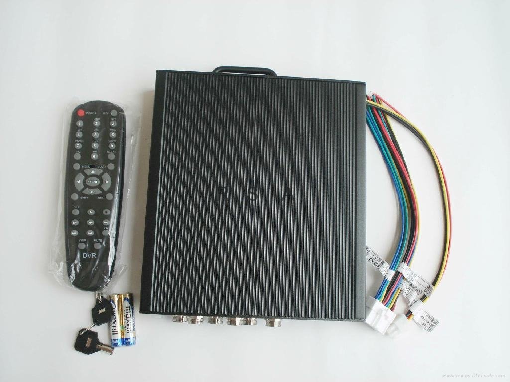 Mobile DVR H.264 Support 4CH CIF Real Time Video up to D1 standard,GPS/3G/WIFI 