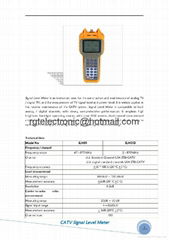 cable tv catv signal level meter