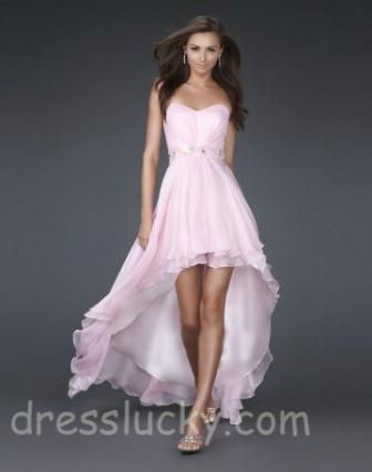 jovani prom dress short high low pink cocktail dress free shippin