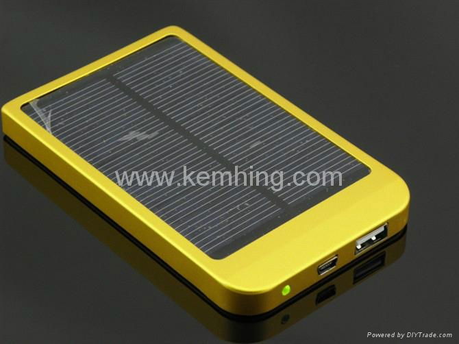 2600mA/h  Solar Power Bank External Battery for iPhone iPad 3