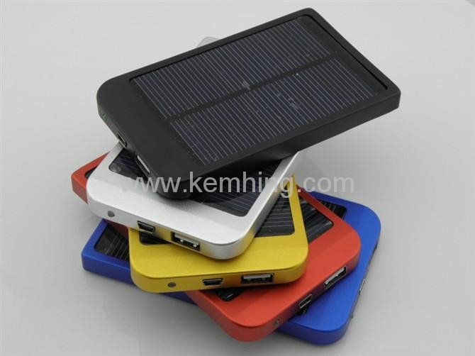 2600mA/h  Solar Power Bank External Battery for iPhone iPad 5