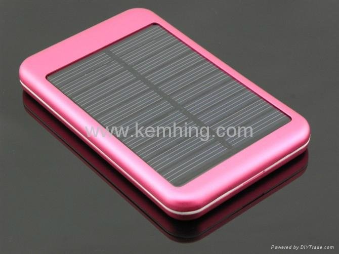 5000mAh Solar Power Bank Portable Battery Charger for Cellphone and Tablet PC