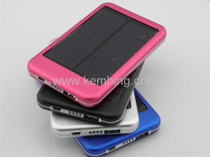 5000mAh Solar Power Bank Portable Battery Charger for Cellphone and Tablet PC 2