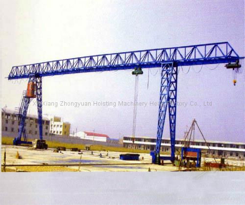MH model Electric Hoist Gantry Crane with lifting capacity 5T and girder upper
