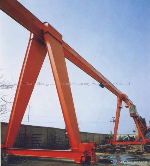 MH model Electric Hoist Gantry Crane 32T  girder covered by the shafts