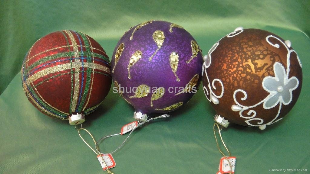 Sell Glass Christmas Ball with Color painting