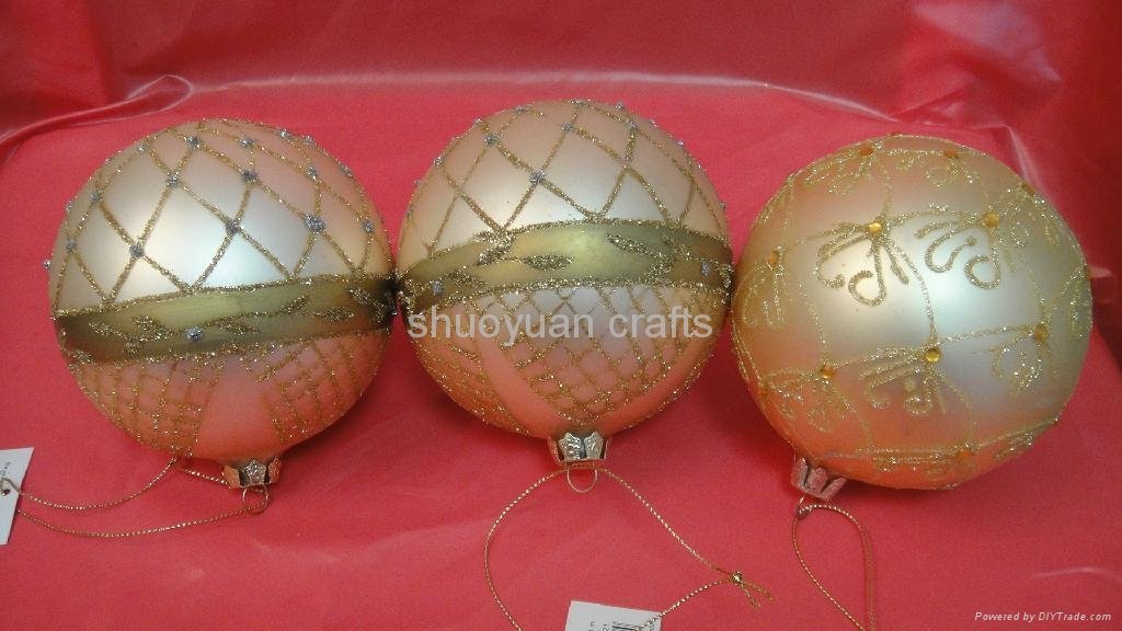 Sell Glass Christmas Ball with Color painting 2