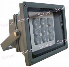 Scene High power IR illuminator with Aluminum shell & night vision light sources