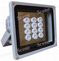 Scene High power IR illuminator with Aluminum shell & night vision light sources 1