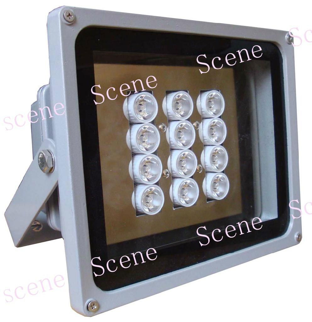 Scene High power IR illuminator with Aluminum shell & night vision light sources