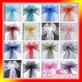 Chair Cover Organza Sash Bow Wedding Party New 1