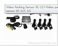 LCD display video parking sensor, vehicle reversing sensor with 3.5" LCD display