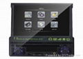 1 Din car DVD player with 7" LCD TFT