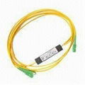 SC APC 1 x 2 PLC Fiber Optic Splitter 