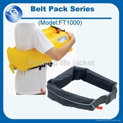 Belt pack inflatable  life jacket