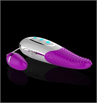 Rechargeable tongue vibrator