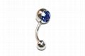 The Fashion Belly Ring blue Diamond  G007 4