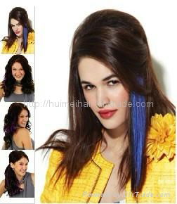 grizzly stripe feather hair cheap fashion style for party charming 4