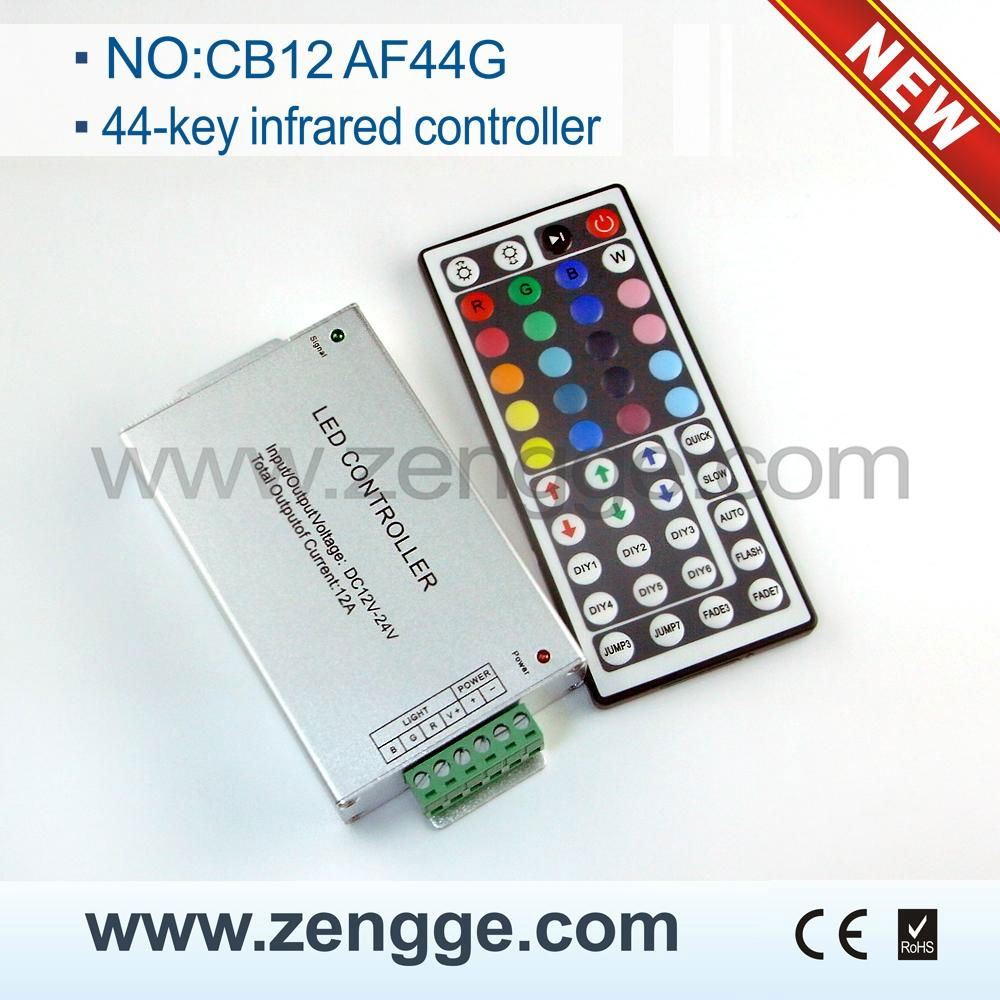 44 Key IR Remote Control 3 Channels RGB LED Controller