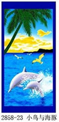 dolplin beach towel