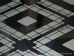 mirror etched stainless steel sheet 