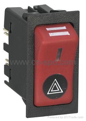  24v  Hazard rocker switch with on-off position