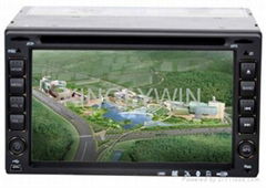 2 DIN Universal car dvd player with GPS system