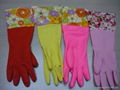 household cleaning gloves long rubber kitchen gloves latex household gloves  2