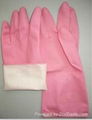 40g long latex/ rubber household cleaning gloves 1