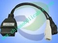 Automotive diagnostic cable for Volkswagen/Audi scan tools, with OBD2