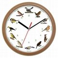 bird singing wall clock 1