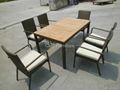 Wicker dining table and chairs 1