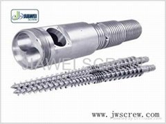 Conical Twin Extruder Screw Barrel 