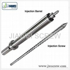 Single screw barrel injection molding