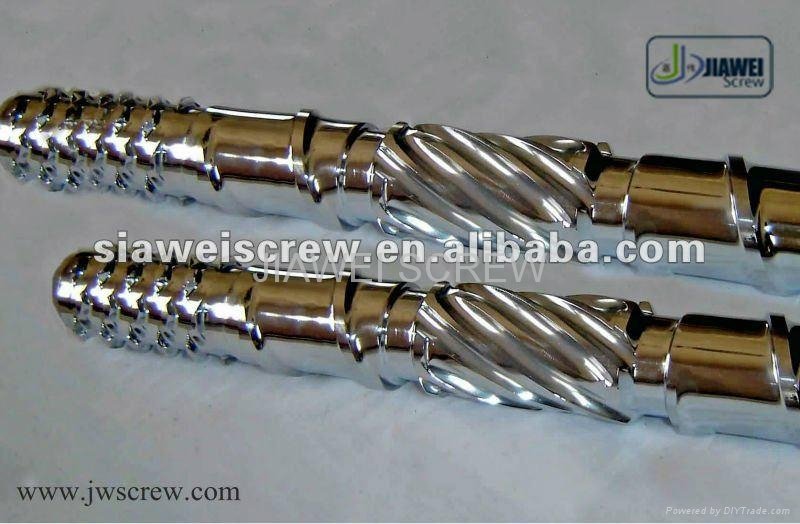 Single screw and barrel for extruder machinery 4