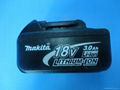 Generic BUT Used 18V 3AH Li -ion power tools battery for Makita BL1830  2