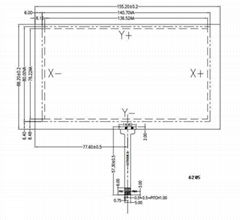 6.2" 4-resistive touch panel