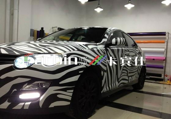 Animal skin design car vinyl wrap Leopard 4