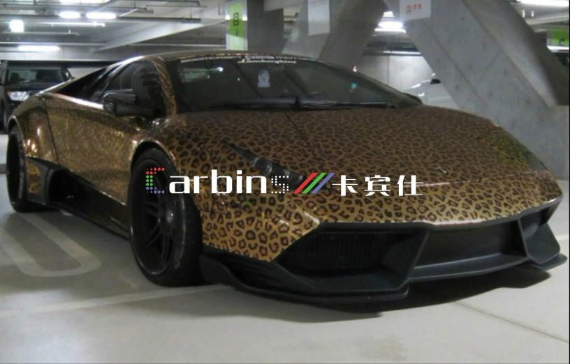 Animal skin design car vinyl wrap Leopard 5