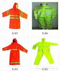 Reflective Safety Raincoat