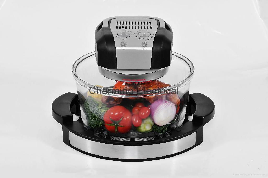 12L Capacity Glass Turbo Oven / Halogen Oven KM-805A 2