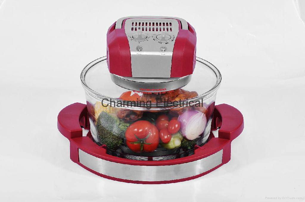 12L Capacity Glass Turbo Oven / Halogen Oven KM-805A 3