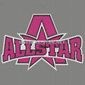 star rhinestone transfer motif