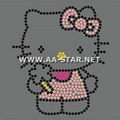 hotfix rhinestone transfer,hello kitty rhinesotne motif design 1